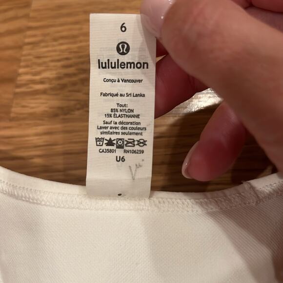Lululemon Ebb to Train Bra In White - Picture 7 of 8